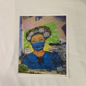 Blanco Arte Thank You! Nurse Wall Painting Summer 2020 Magazine Ad